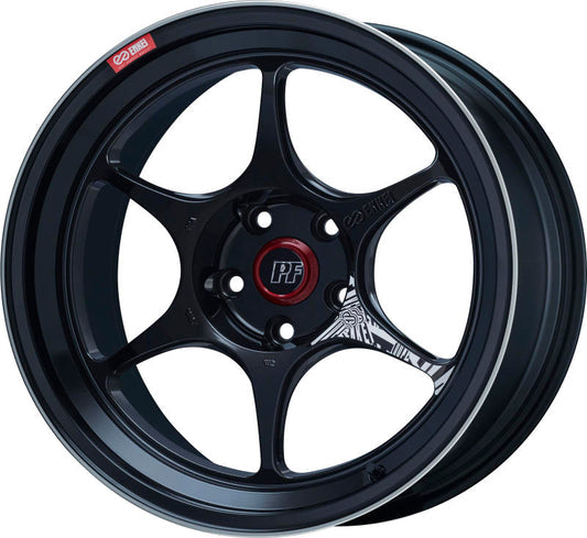Enkei PF06 17x7 / 4x100 BP / +38 Offset / 75mm Bore - Black Machined