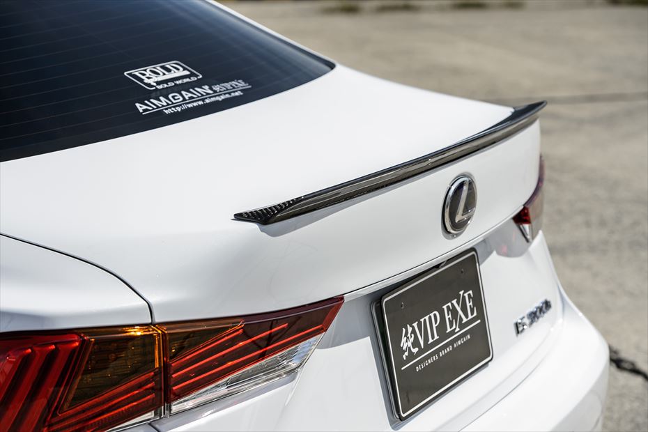 Aimgain Pure VIP Sport Lexus IS350 17-20 F-Sport Trunk Spoiler (Cabon/FRP)