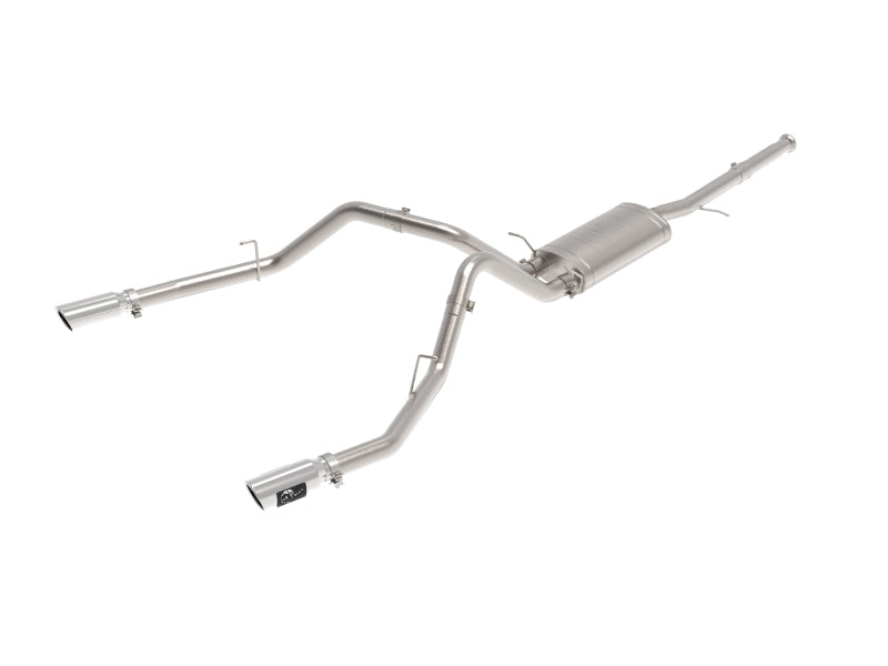 aFe Apollo GT Series Cat-Back Exhaust GM Trucks 09-18 V6-4.3L/V8-4.8/5.3L-Dual Rear Exit Polish Tips