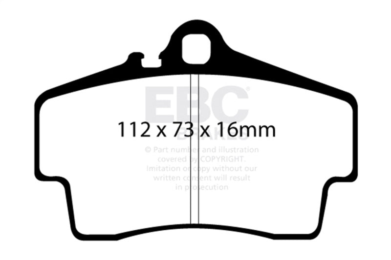 EBC 98-05 Porsche 911 (996) (Cast Iron Rotor only) 3.4 Carrera 2 Bluestuff Rear Brake Pads