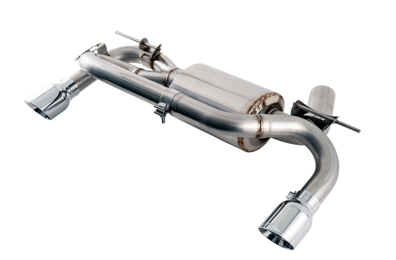 AWE Tuning BMW F3X 340i Touring Edition Axle-Back Exhaust - Chrome Silver Tips (102mm)