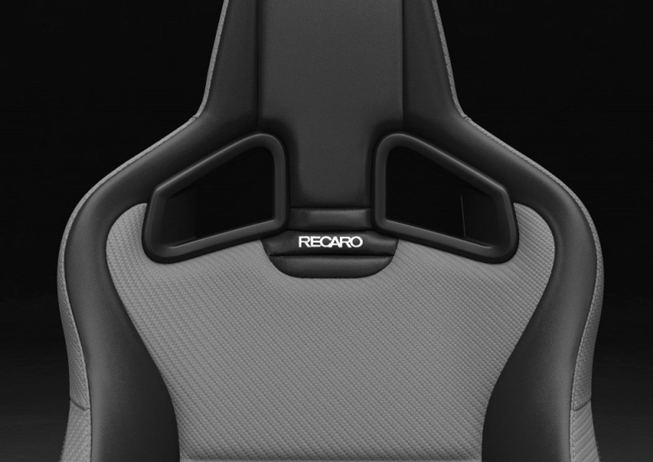 Recaro Sportster CS Passenger Seat - Black Vinyl/Suede Grey