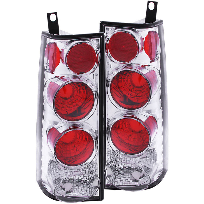 ANZO 1996-2002 GMC Savana Taillights Chrome