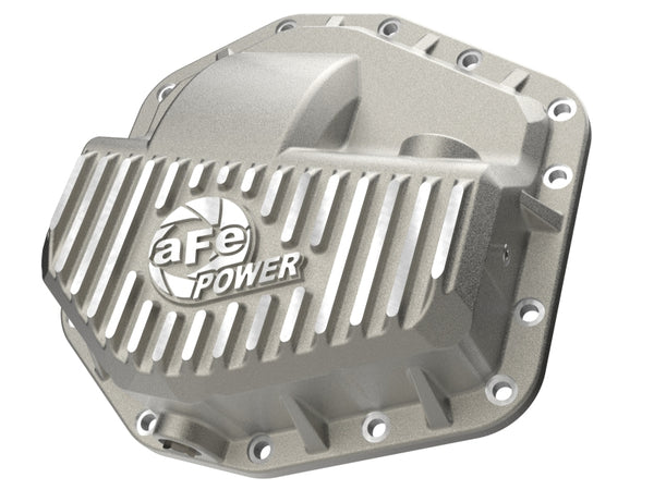 aFe POWER Street Series Front Diff Cover Raw w/ Machined Fins Ford F-250/350 23-26(Dana M235)