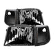 xTune Ford Ranger 93-97 Crystal Headlights w/ Corner Lights 4pcs Sets Black HD-JH-FR93-SET-BK