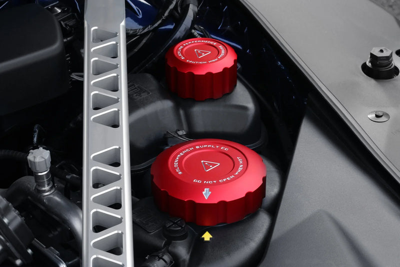 Toyota GR Supra 2020+ (A90) Blackline Performance Coolant Cap Cover Set
