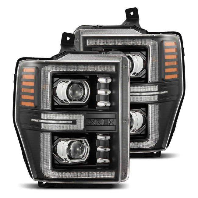 AlphaRex 20-22 Ford F-250/350/450/550 SD NOVA-Series LED Proj Headlights Chrome w/SS & SBDRL