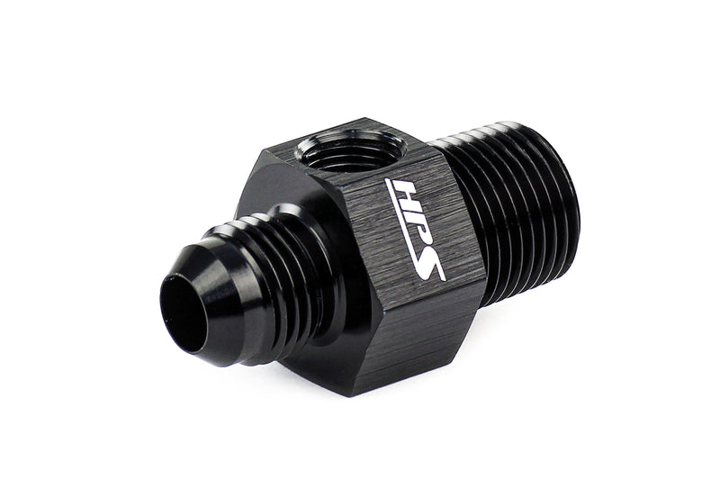 HPS -4 to 1/8 NPT Tee AN to NPT Adapter Aluminum (AN194-04-02)