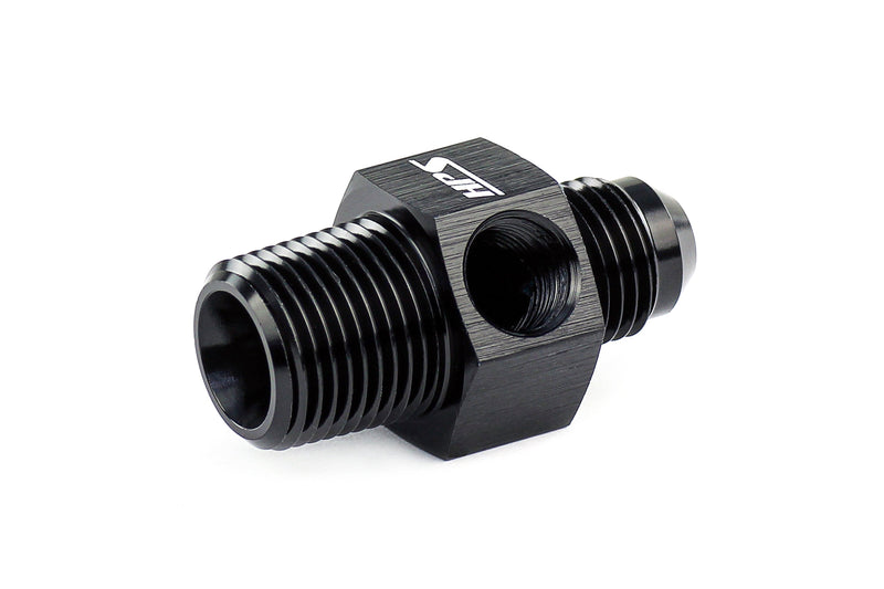 HPS -6 to 1/8 NPT Tee AN to NPT Adapter Aluminum (AN194-06-02)