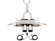 Premium exhaust system for Cadillac CTS-V Coupe 2011-2015, featuring stainless steel construction and electronic valve control.