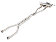 Premium stainless steel exhaust system for Cadillac CTS-V Coupe 2011-2015, featuring electronic valve control for enhanced performance.