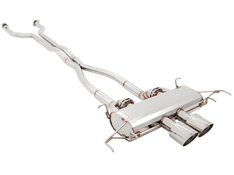 Premium performance exhaust system for Cadillac CTS-V Coupe 2011-2015, featuring stainless steel construction and dual tips.