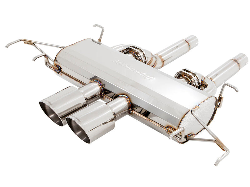 Premium performance exhaust system for Cadillac CTS-V Coupe 2011-2015, featuring stainless steel construction and dual tips.