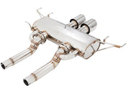 Premium stainless steel exhaust system for 2011-2015 Cadillac CTS-V Coupe, featuring dual tips and performance design.