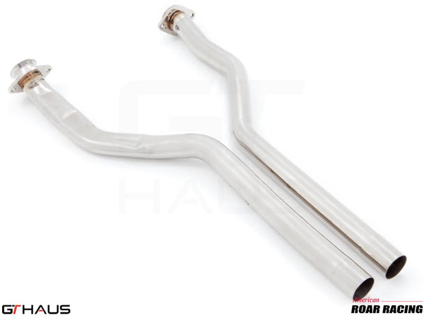 Premium stainless steel X pipe resonator bypass for 2008-2015 Cadillac CTS and CTS-V Sedan and Wagon.