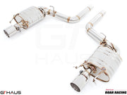Premium performance exhaust system for Cadillac CTS-V Sedan and Wagon (2008-2015) featuring stainless steel construction.