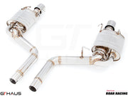 Premium exhaust system for Cadillac CTS-V Sedan and Wagon (2008-2015) featuring stainless steel construction and performance design.