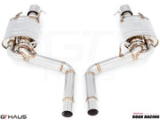 Premium performance exhaust system for Cadillac CTS-V Sedan and Wagon (2008-2015), featuring stainless steel construction and enhanced sound.