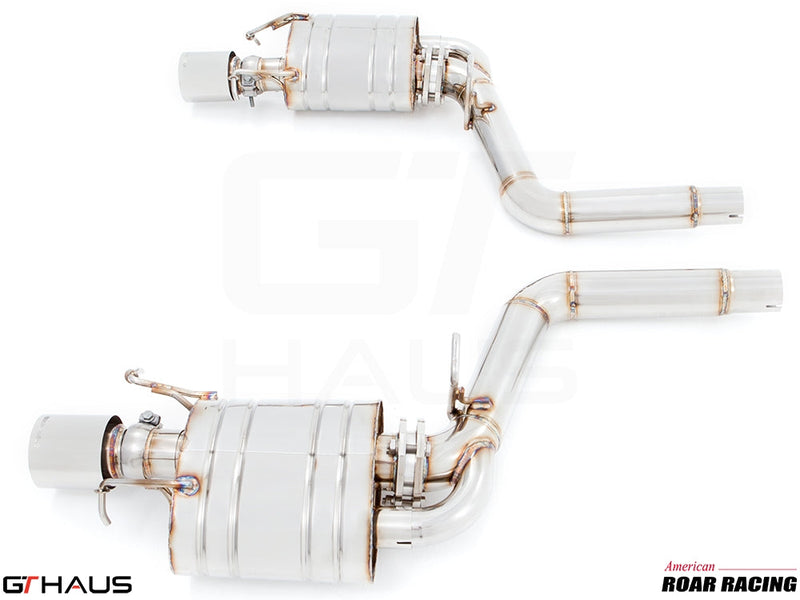 Premium exhaust system for Cadillac CTS-V Sedan and Wagon (2008-2015) with stainless steel construction and electronic valve control.