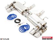 Premium exhaust system for 2016+ Chevrolet Camaro SS, featuring stainless steel construction and electronic valve control.
