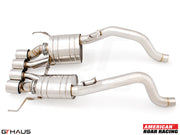 Premium stainless steel exhaust system for Chevrolet Corvette C7 Stingray V8, enhancing performance and sound.