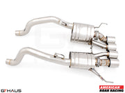 Premium exhaust system for 2015-2019 Chevrolet Corvette C7 Z06 V8, featuring stainless steel construction and performance design.