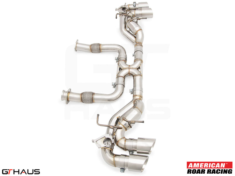Premium performance exhaust system for Chevrolet Corvette C8 Stingray/E-Ray V8, enhancing sound and efficiency.