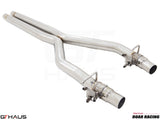 Catback X-pipe for 2017+ Dodge Challenger DEMON/Redeye/Jail Break, featuring stainless steel construction and factory control.