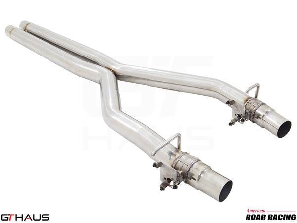 Catback X-pipe for 2017+ Dodge Challenger DEMON/Redeye/Jail Break, featuring stainless steel construction and factory control.
