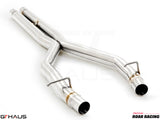 Premium stainless steel catback X-pipe for 2017+ Dodge Challenger DEMON, Redeye, and Jail Break models.