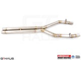 Catback X-Pipe for Dodge Challenger DEMON/Redeye/Jail Break 2017+, crafted from stainless steel for enhanced performance.