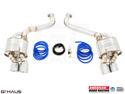 Premium performance exhaust system for Dodge Challenger DEMON, Redeye, and Jail Break models, featuring stainless steel construction and electronic valve control.