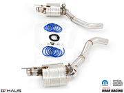 Premium performance exhaust system for Dodge Challenger DEMON/Redeye/Jail Break, featuring stainless steel construction and electronic valve control.