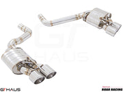 Premium performance exhaust system for Dodge Challenger DEMON, Redeye, and Jail Break models, featuring stainless steel construction.