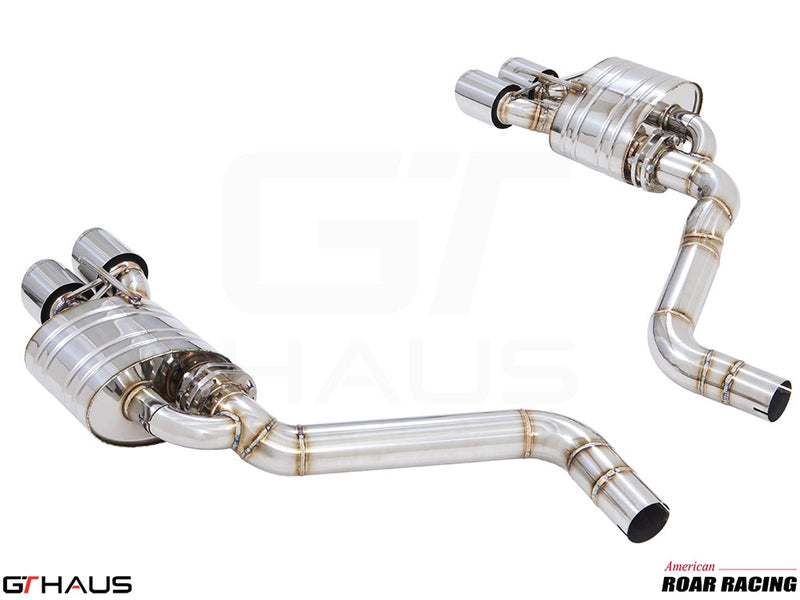 Premium performance exhaust system for 2017+ Dodge Challenger DEMON/Redeye/Jail Break, featuring stainless steel construction.