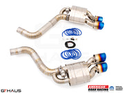 Premium performance exhaust system for Dodge Challenger DEMON, Redeye, and Jail Break, featuring stainless steel construction and electronic valve control.