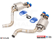 Premium performance exhaust system for Dodge Challenger DEMON, Redeye, and Jail Break models, featuring stainless steel construction.