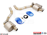 Premium exhaust system for Dodge Challenger DEMON/Redeye/Jail Break, featuring stainless steel construction and electronic valves.