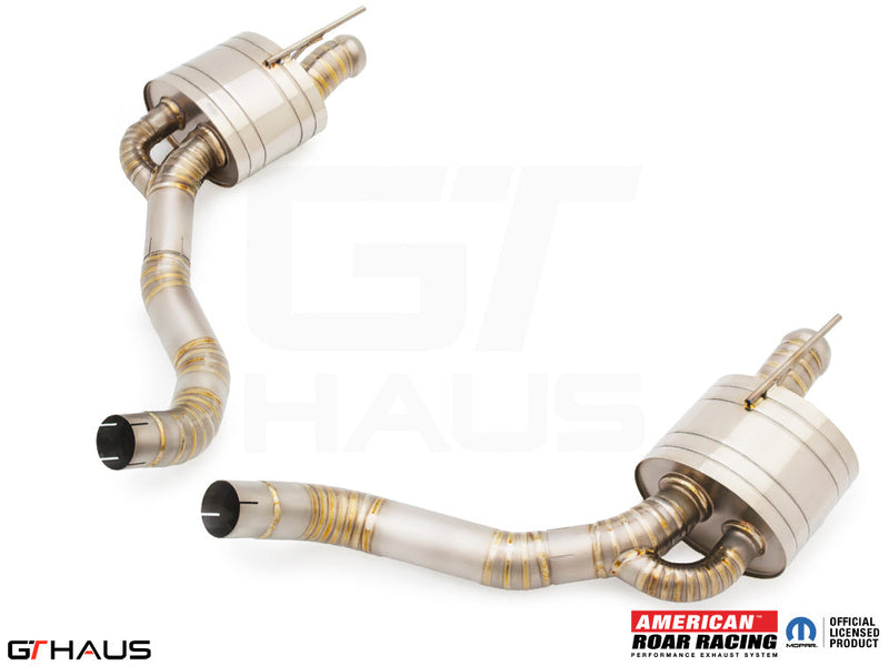 Premium exhaust system for Dodge Challenger DEMON/Redeye/Jail Break, featuring stainless steel construction and performance design.