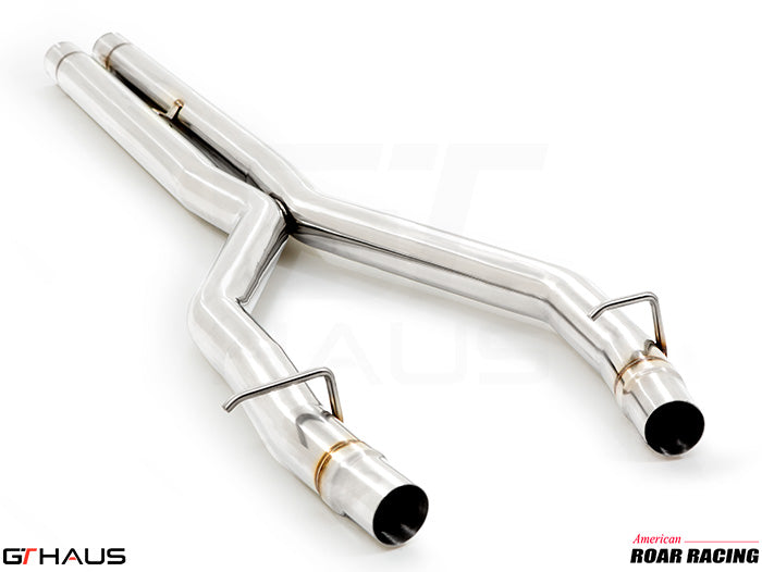 Premium stainless steel catback X-pipe for 2015+ Dodge Challenger SRT8, Scat-pack, and Hellcat models.