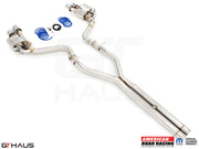 Premium exhaust system for Dodge Challenger SRT8, Scat-pack, and Hellcat 707, featuring stainless steel construction and valve control.