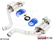 Premium performance exhaust system for Dodge Challenger SRT8, Scat-pack, and Hellcat 707, featuring stainless steel construction and electronic valve control.