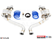 Premium performance exhaust system for Dodge Challenger SRT8, Scat-pack, and Hellcat 707, featuring stainless steel construction.
