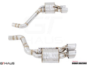 Premium performance exhaust system for Dodge Challenger SRT8, Scat-pack, and Hellcat 707, featuring stainless steel construction.