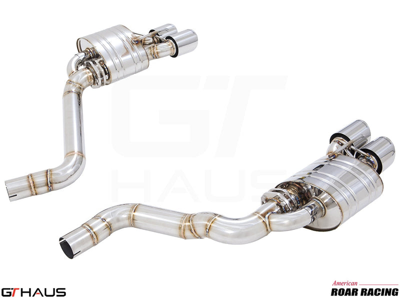 Premium performance exhaust system for Dodge Challenger SRT8, Scat-pack, and Hellcat 707, featuring stainless steel construction.