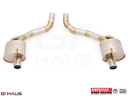 Premium performance exhaust system for Dodge Challenger SRT8, Scat-pack, and Hellcat 707, featuring stainless steel construction.