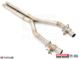 Catback X-Pipe exhaust system for Dodge Charger SRT8, Scat-pack, Hellcat 707, Redeye 2015+, featuring factory control.