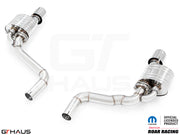 Premium performance exhaust system for Dodge Charger SRT8, Scat-pack, Hellcat 707, and Redeye models, featuring stainless steel construction.