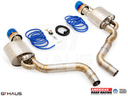 Premium performance exhaust system for Dodge Charger SRT8, Scat-pack, Hellcat 707, and Redeye, featuring stainless steel construction.