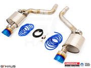 Premium performance exhaust system for Dodge Charger SRT8, Scat-pack, Hellcat 707, and Redeye (2015+). Features T304 stainless steel.